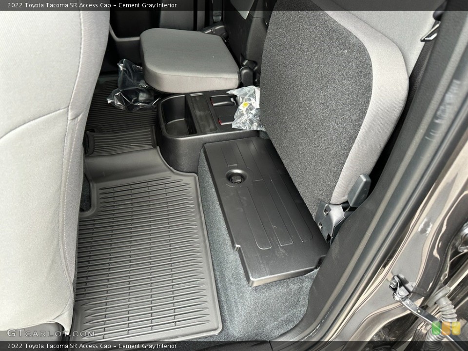 Cement Gray Interior Rear Seat for the 2022 Toyota Tacoma SR Access Cab #145492104