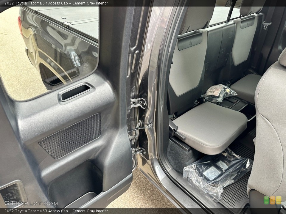 Cement Gray Interior Rear Seat for the 2022 Toyota Tacoma SR Access Cab #145492362