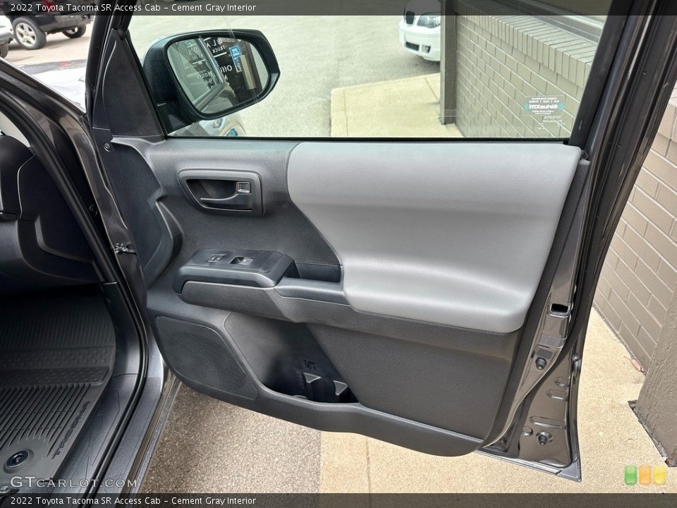 Cement Gray Interior Door Panel for the 2022 Toyota Tacoma SR Access Cab #145492440