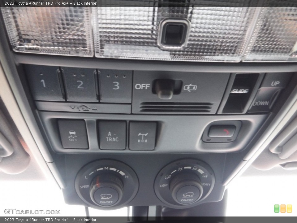Black Interior Controls for the 2023 Toyota 4Runner TRD Pro 4x4 #145493556