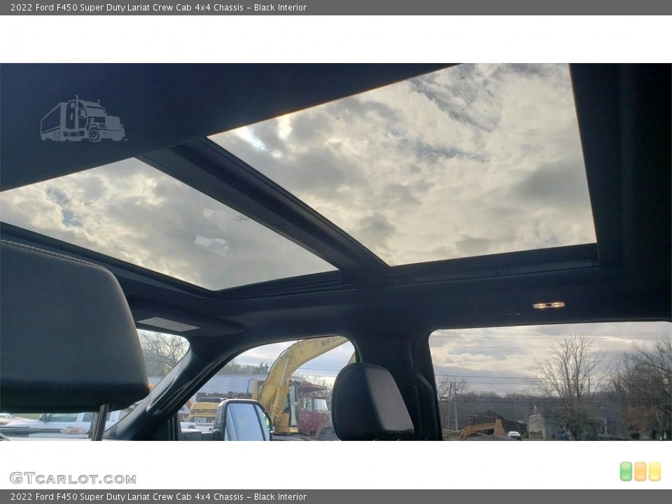 Black Interior Sunroof for the 2022 Ford F450 Super Duty Lariat Crew Cab 4x4 Chassis #145493601