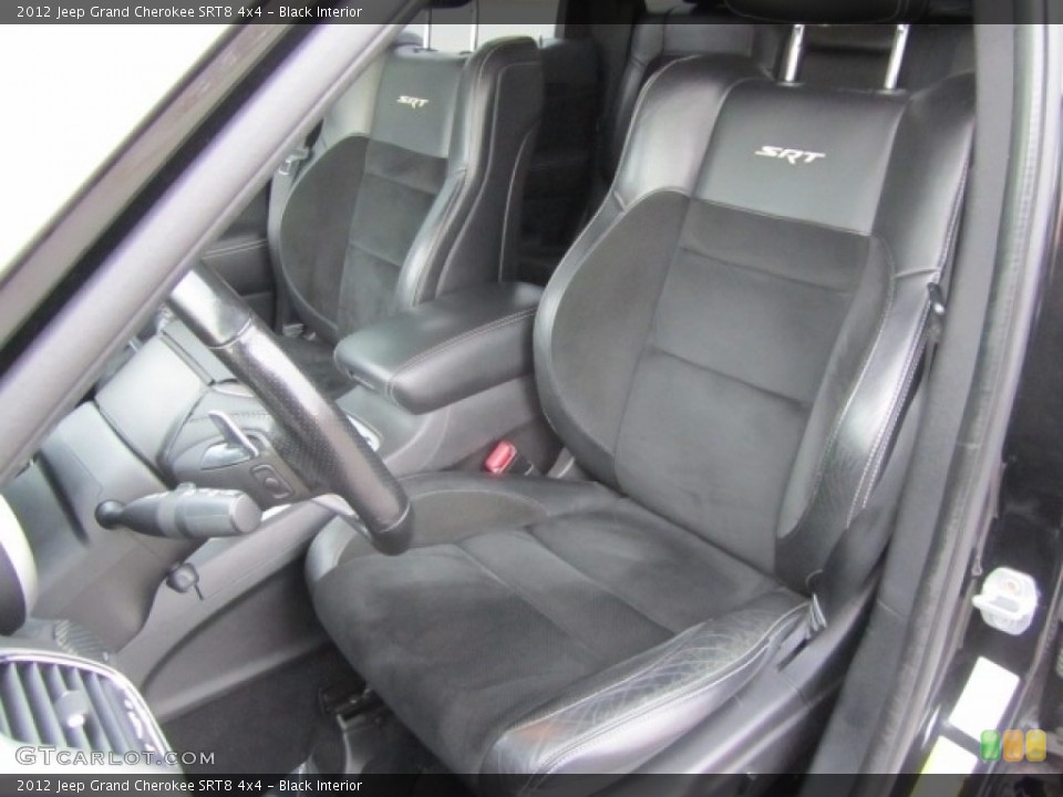 Black Interior Front Seat for the 2012 Jeep Grand Cherokee SRT8 4x4 #145494198