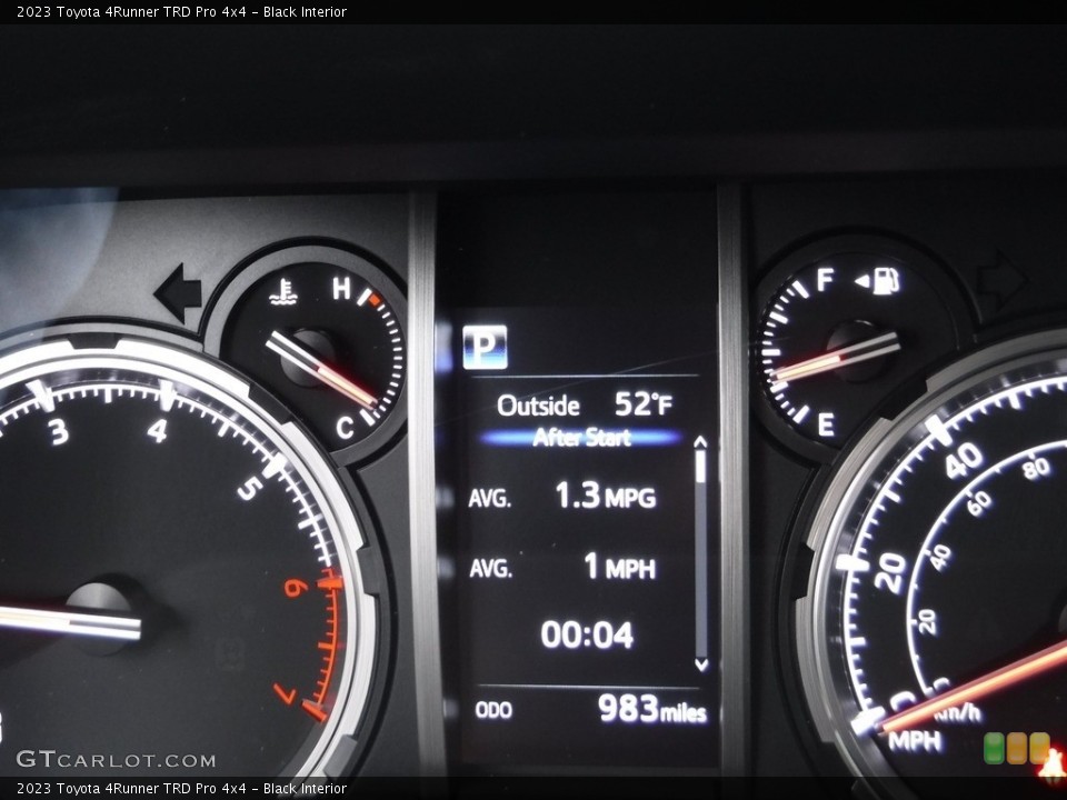 Black Interior Gauges for the 2023 Toyota 4Runner TRD Pro 4x4 #145494540