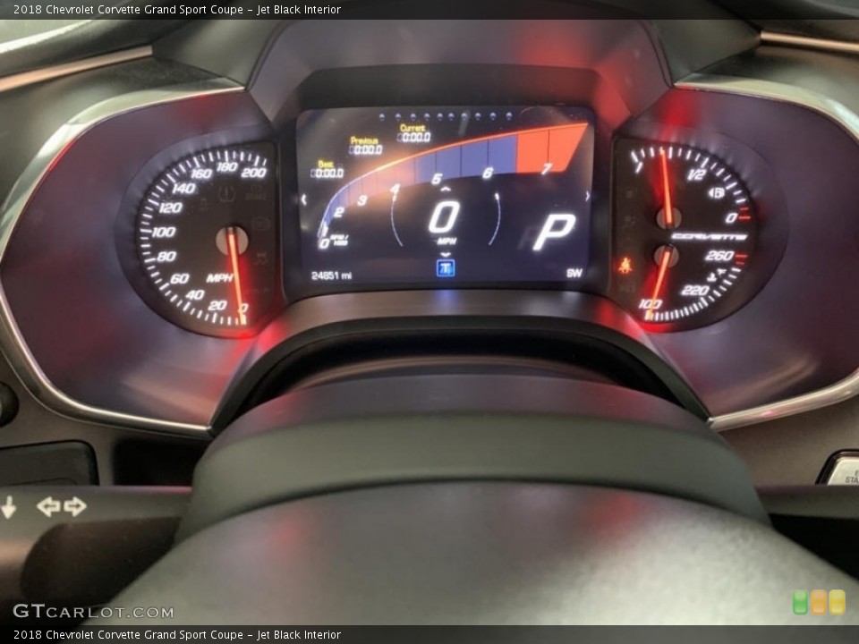 Jet Black Interior Gauges for the 2018 Chevrolet Corvette Grand Sport Coupe #145494621