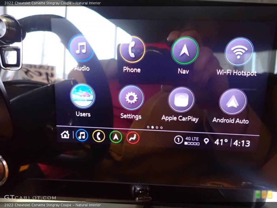 Natural Interior Controls for the 2022 Chevrolet Corvette Stingray Coupe #145495296