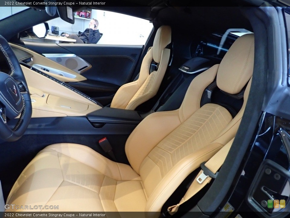 Natural Interior Front Seat for the 2022 Chevrolet Corvette Stingray Coupe #145495497