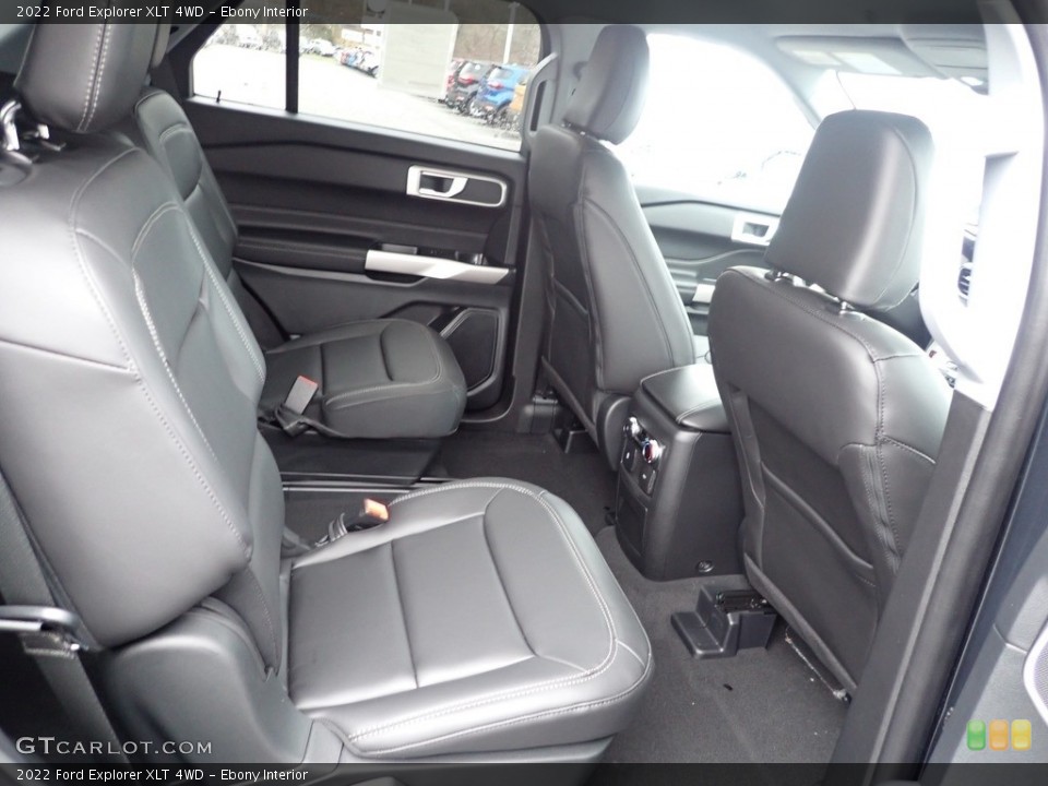 Ebony Interior Rear Seat for the 2022 Ford Explorer XLT 4WD #145499155