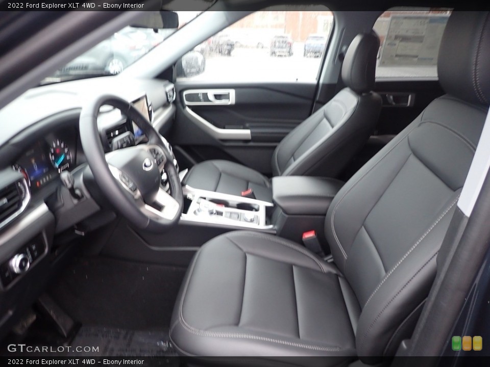 Ebony Interior Front Seat for the 2022 Ford Explorer XLT 4WD #145499172