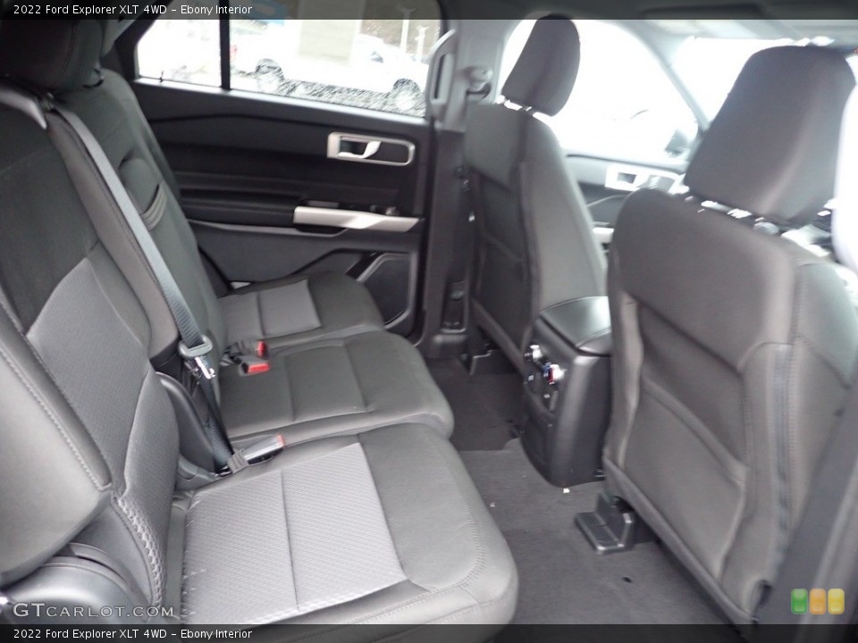 Ebony Interior Rear Seat for the 2022 Ford Explorer XLT 4WD #145499217