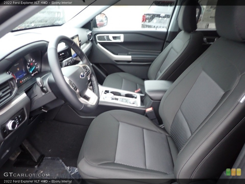 Ebony Interior Front Seat for the 2022 Ford Explorer XLT 4WD #145499232