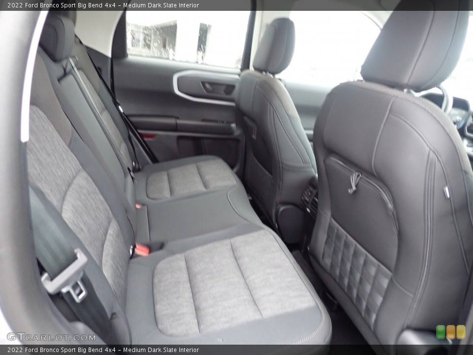 Medium Dark Slate Interior Rear Seat for the 2022 Ford Bronco Sport Big Bend 4x4 #145499277