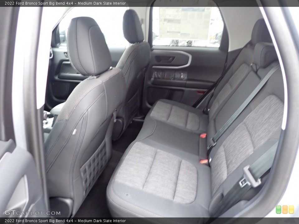 Medium Dark Slate Interior Rear Seat for the 2022 Ford Bronco Sport Big Bend 4x4 #145499283
