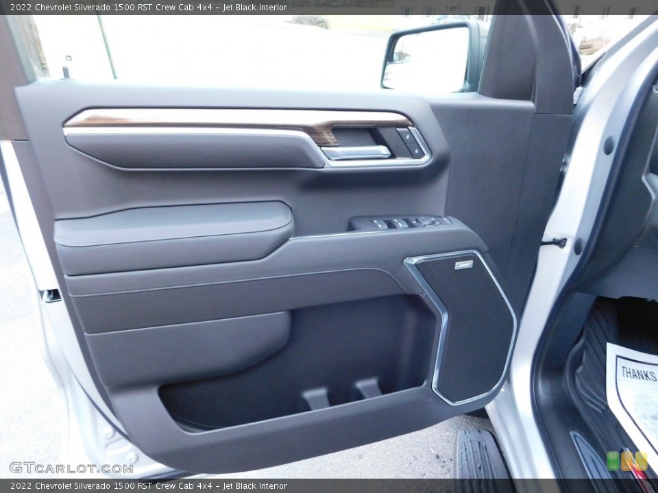 Jet Black Interior Door Panel for the 2022 Chevrolet Silverado 1500 RST Crew Cab 4x4 #145499508