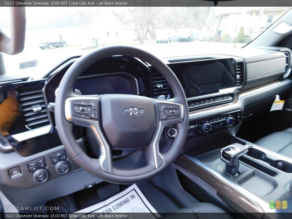 Jet Black Interior Dashboard for the 2022 Chevrolet Silverado 1500 RST Crew Cab 4x4 #145499523