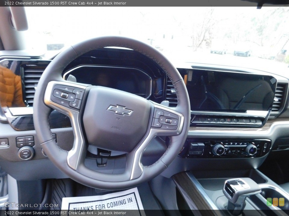 Jet Black Interior Dashboard for the 2022 Chevrolet Silverado 1500 RST Crew Cab 4x4 #145499526