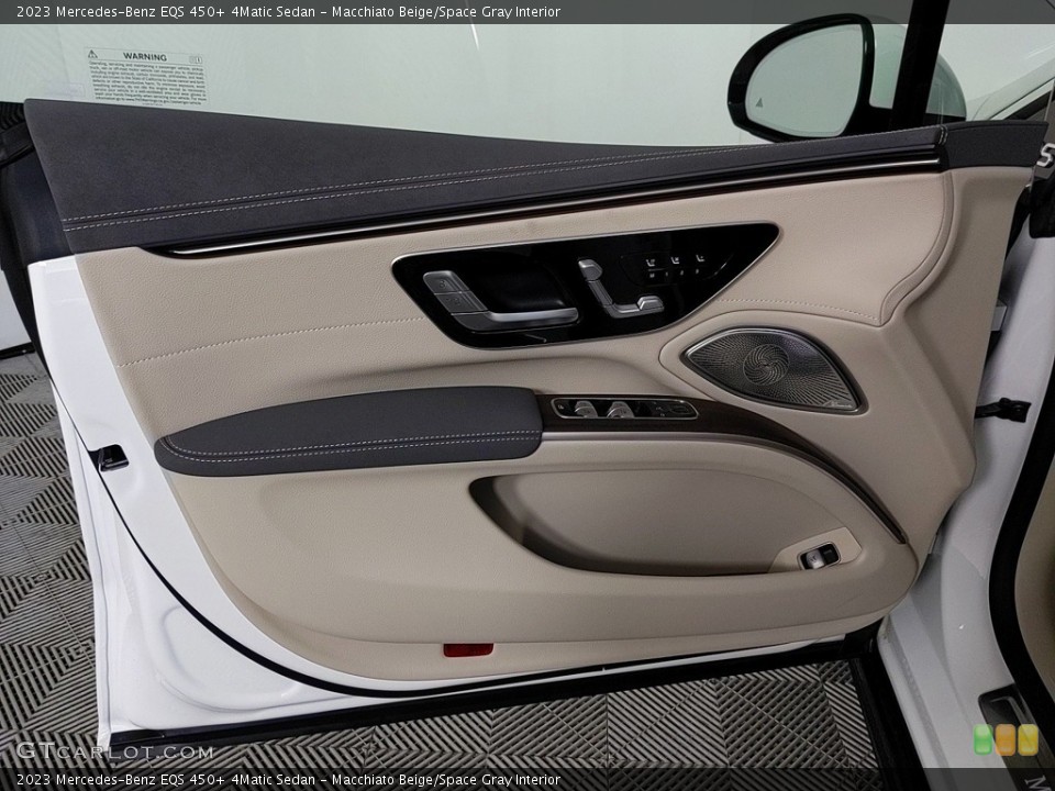 Macchiato Beige/Space Gray Interior Door Panel for the 2023 Mercedes-Benz EQS 450+ 4Matic Sedan #145500082