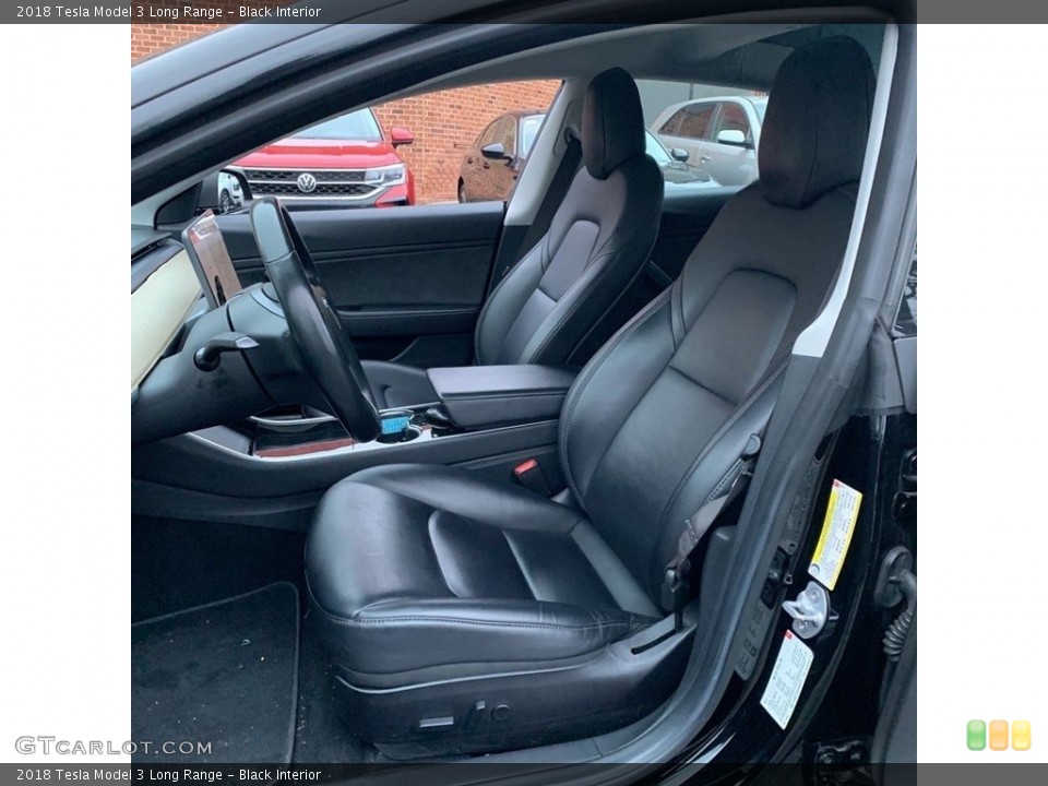 Black Interior Front Seat for the 2018 Tesla Model 3 Long Range #145500085