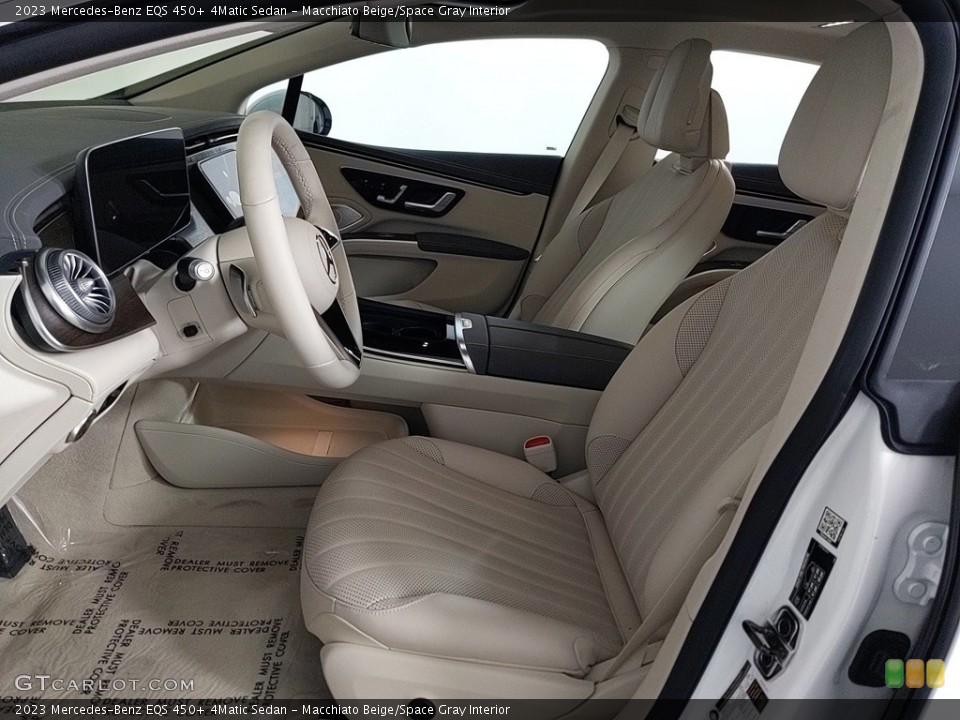 Macchiato Beige/Space Gray Interior Photo for the 2023 Mercedes-Benz EQS 450+ 4Matic Sedan #145500130
