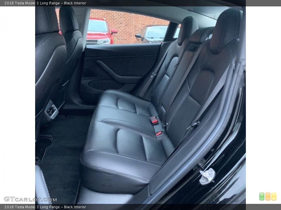 Black Interior Rear Seat for the 2018 Tesla Model 3 Long Range #145500133