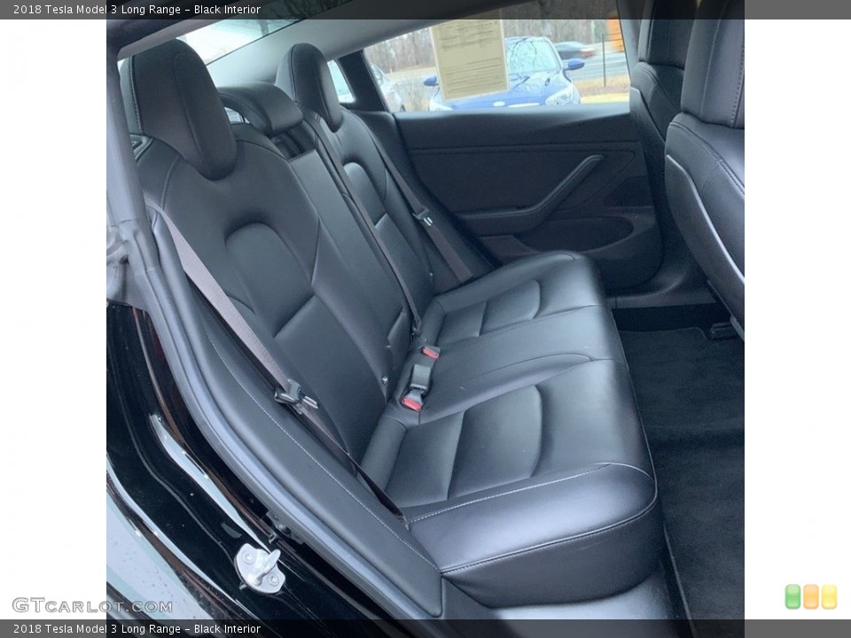 Black Interior Rear Seat for the 2018 Tesla Model 3 Long Range #145500156