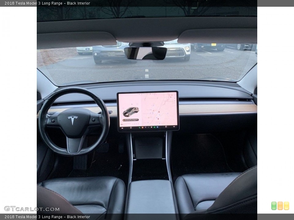 Black Interior Dashboard for the 2018 Tesla Model 3 Long Range #145500178