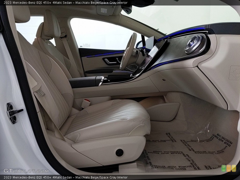 Macchiato Beige/Space Gray Interior Front Seat for the 2023 Mercedes-Benz EQS 450+ 4Matic Sedan #145500450