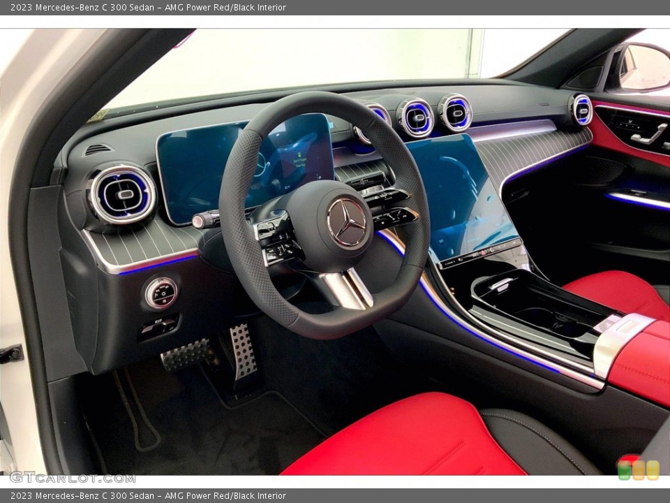 AMG Power Red/Black Interior Dashboard for the 2023 Mercedes-Benz C 300 Sedan #145500556