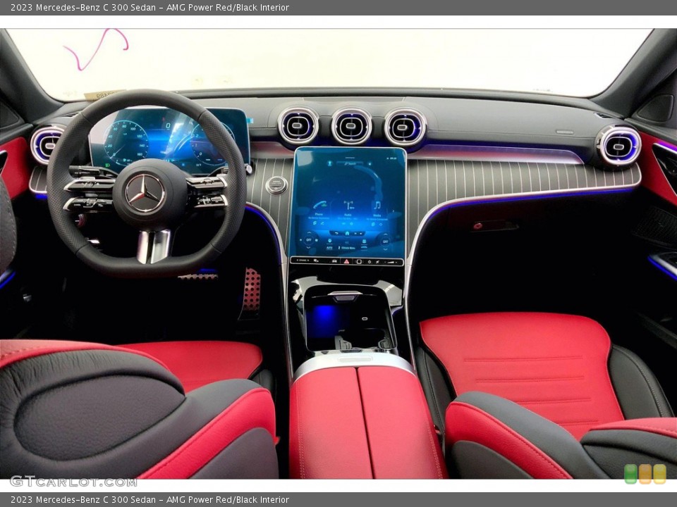 AMG Power Red/Black Interior Photo for the 2023 Mercedes-Benz C 300 Sedan #145500608