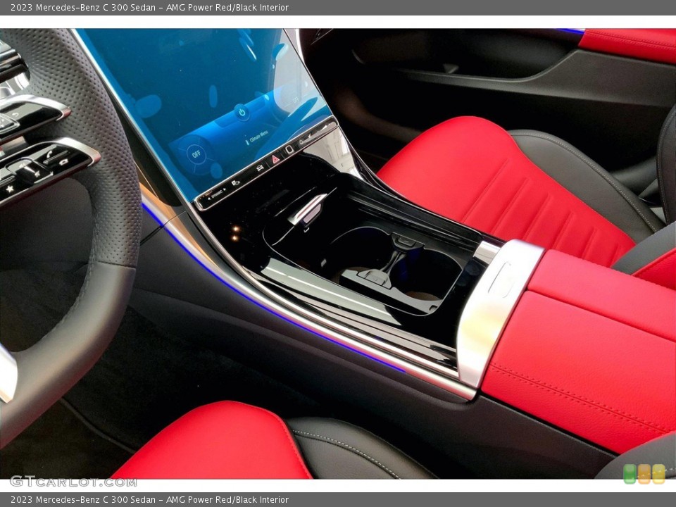 AMG Power Red/Black 2023 Mercedes-Benz C Interiors