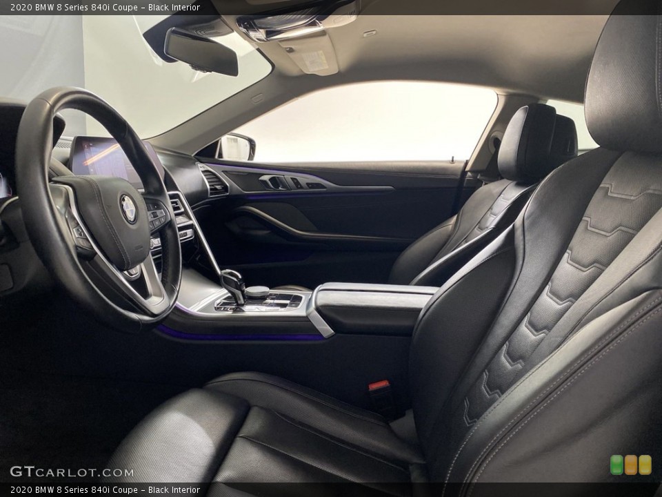 Black Interior Front Seat for the 2020 BMW 8 Series 840i Coupe #145500742