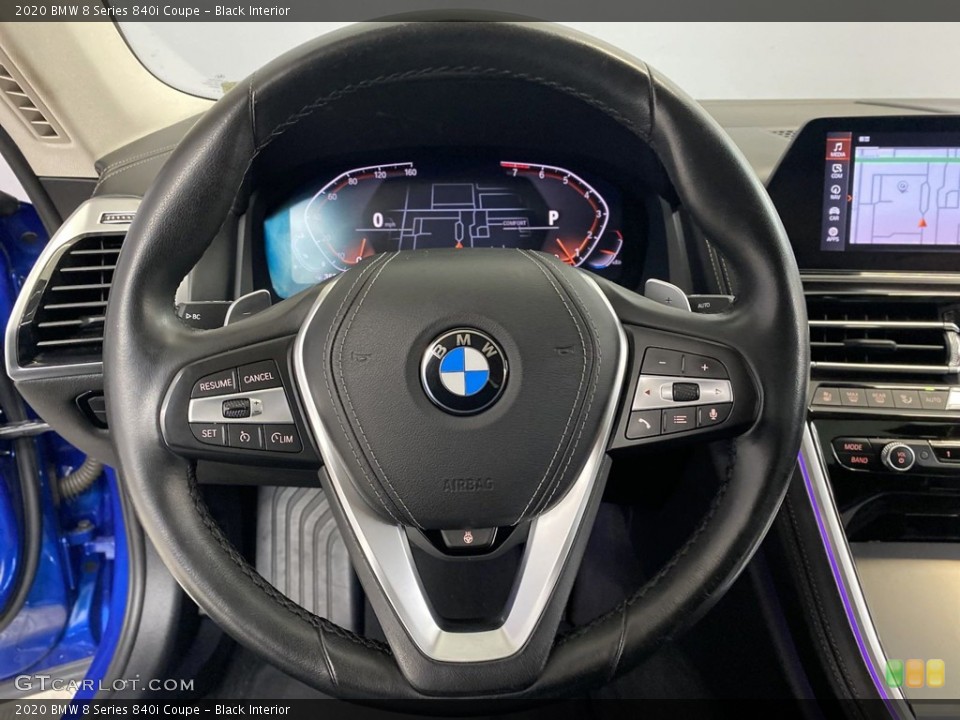 Black Interior Steering Wheel for the 2020 BMW 8 Series 840i Coupe #145500772