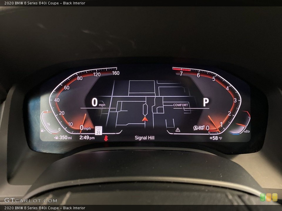 Black Interior Gauges for the 2020 BMW 8 Series 840i Coupe #145500850