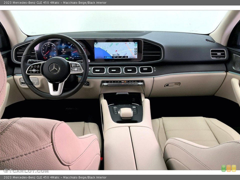 Macchiato Beige/Black Interior Dashboard for the 2023 Mercedes-Benz GLE 450 4Matic #145501006