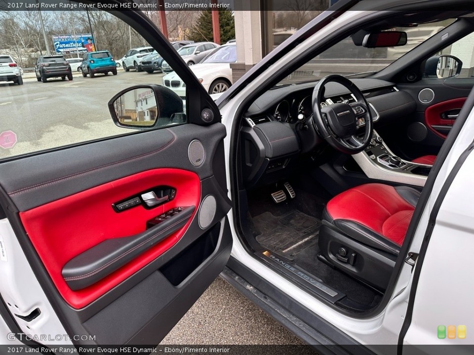 Ebony/Pimento Interior Front Seat for the 2017 Land Rover Range Rover Evoque HSE Dynamic #145501135