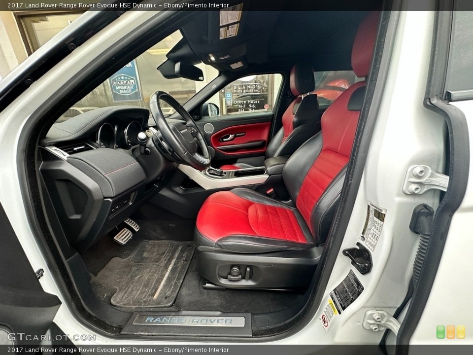 Ebony/Pimento Interior Front Seat for the 2017 Land Rover Range Rover Evoque HSE Dynamic #145501213