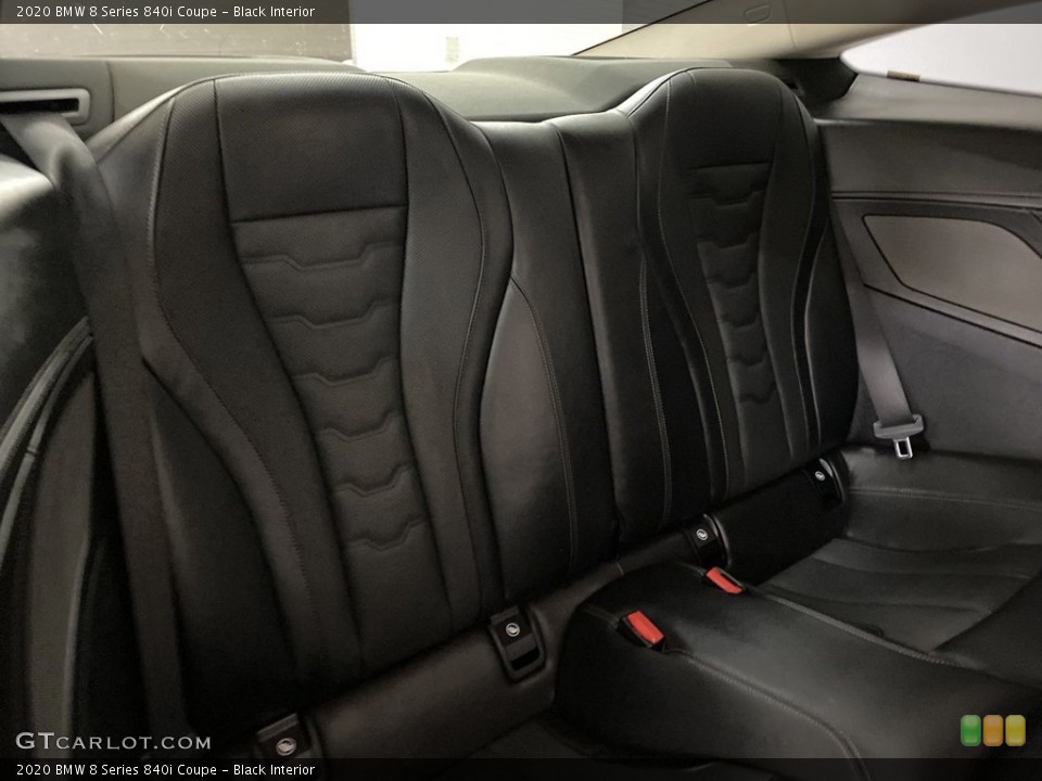 Black Interior Rear Seat for the 2020 BMW 8 Series 840i Coupe #145501222