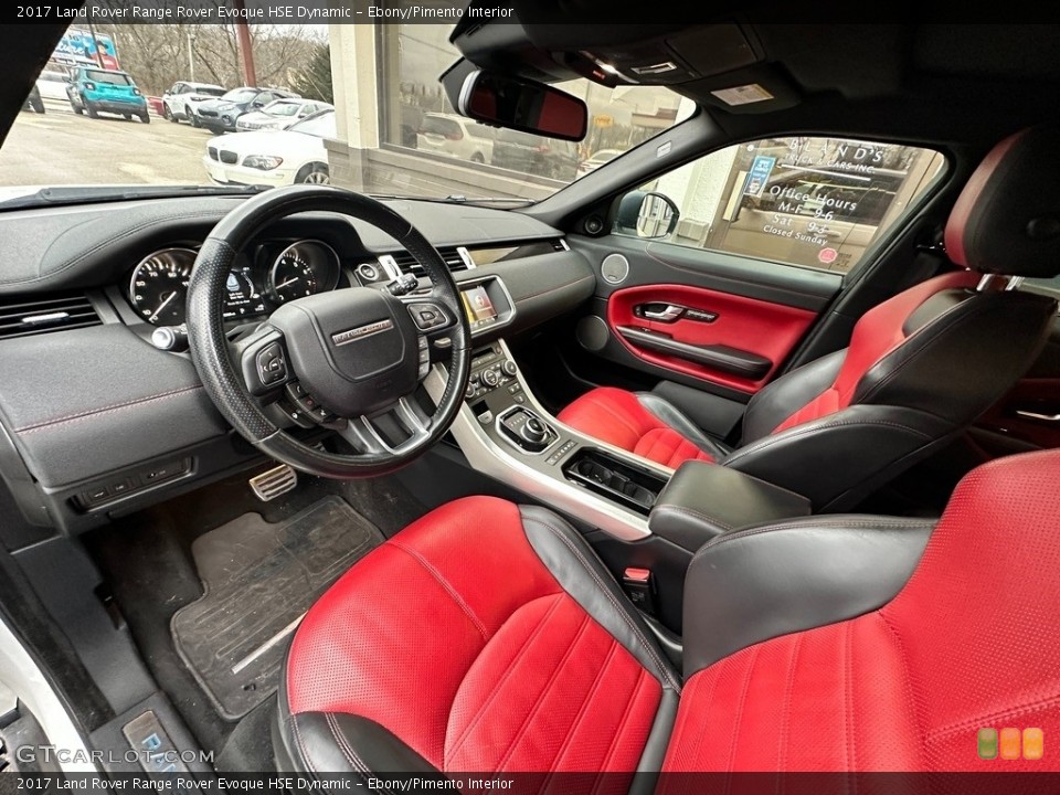 Ebony/Pimento Interior Photo for the 2017 Land Rover Range Rover Evoque HSE Dynamic #145501300