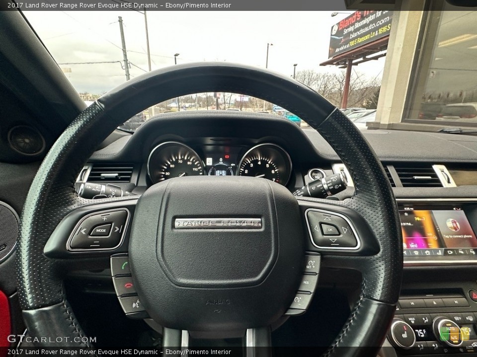 Ebony/Pimento Interior Steering Wheel for the 2017 Land Rover Range Rover Evoque HSE Dynamic #145501351