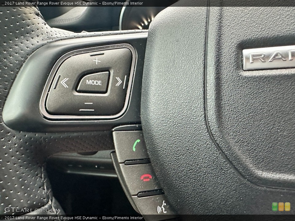Ebony/Pimento Interior Steering Wheel for the 2017 Land Rover Range Rover Evoque HSE Dynamic #145501375