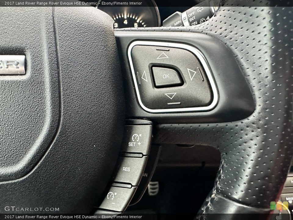 Ebony/Pimento Interior Steering Wheel for the 2017 Land Rover Range Rover Evoque HSE Dynamic #145501421