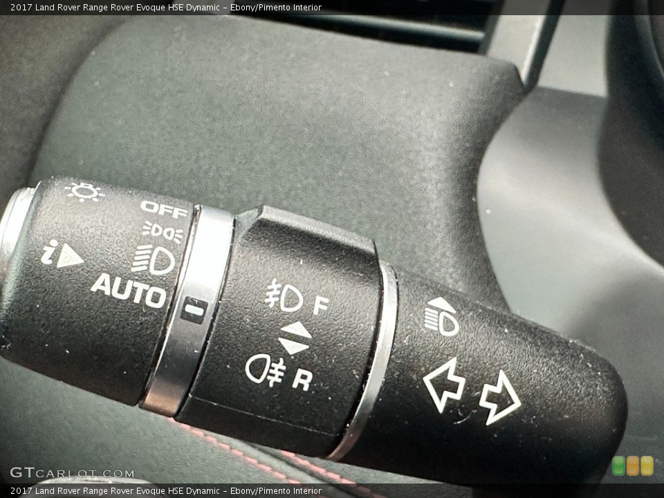 Ebony/Pimento Interior Controls for the 2017 Land Rover Range Rover Evoque HSE Dynamic #145501447
