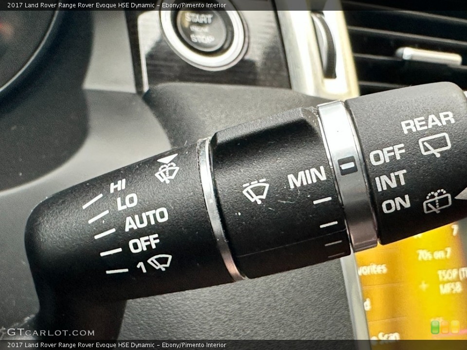 Ebony/Pimento Interior Controls for the 2017 Land Rover Range Rover Evoque HSE Dynamic #145501471
