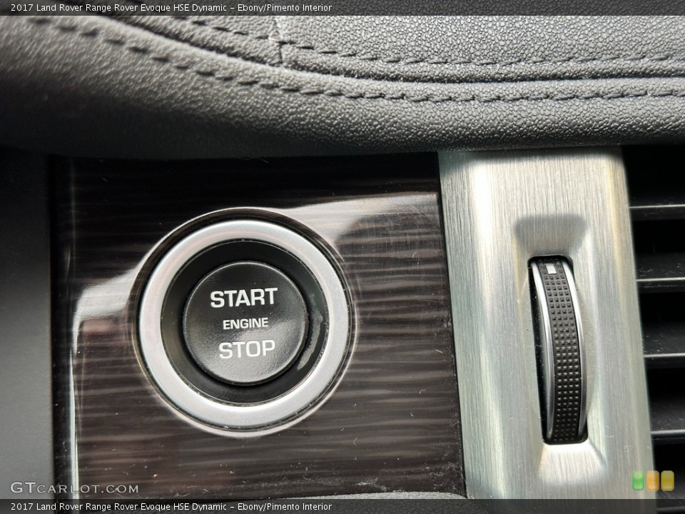 Ebony/Pimento Interior Controls for the 2017 Land Rover Range Rover Evoque HSE Dynamic #145501540