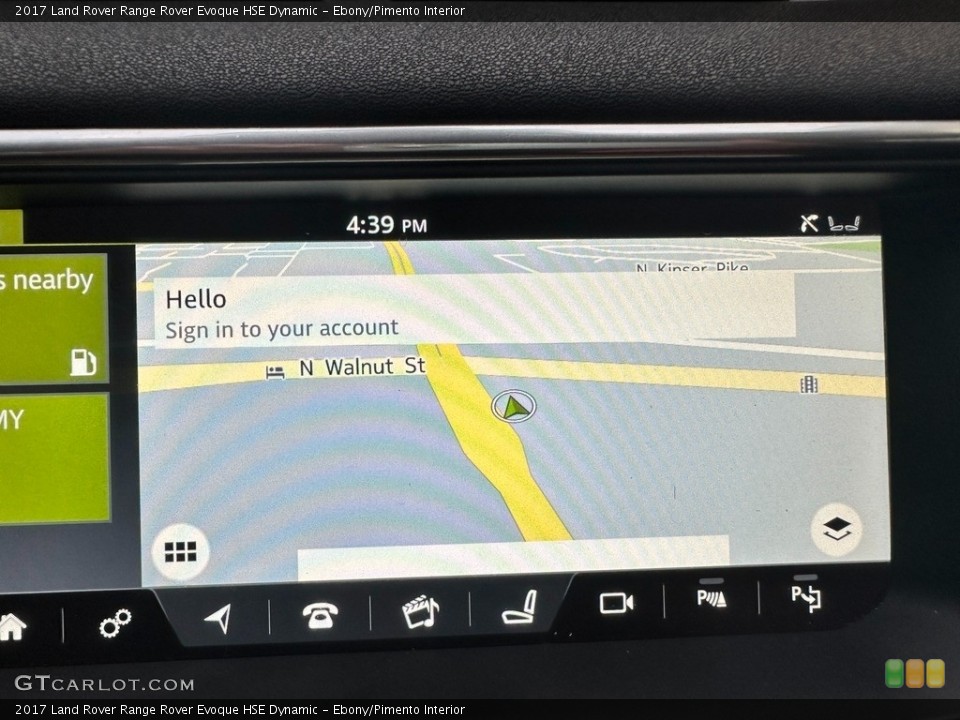 Ebony/Pimento Interior Navigation for the 2017 Land Rover Range Rover Evoque HSE Dynamic #145501660