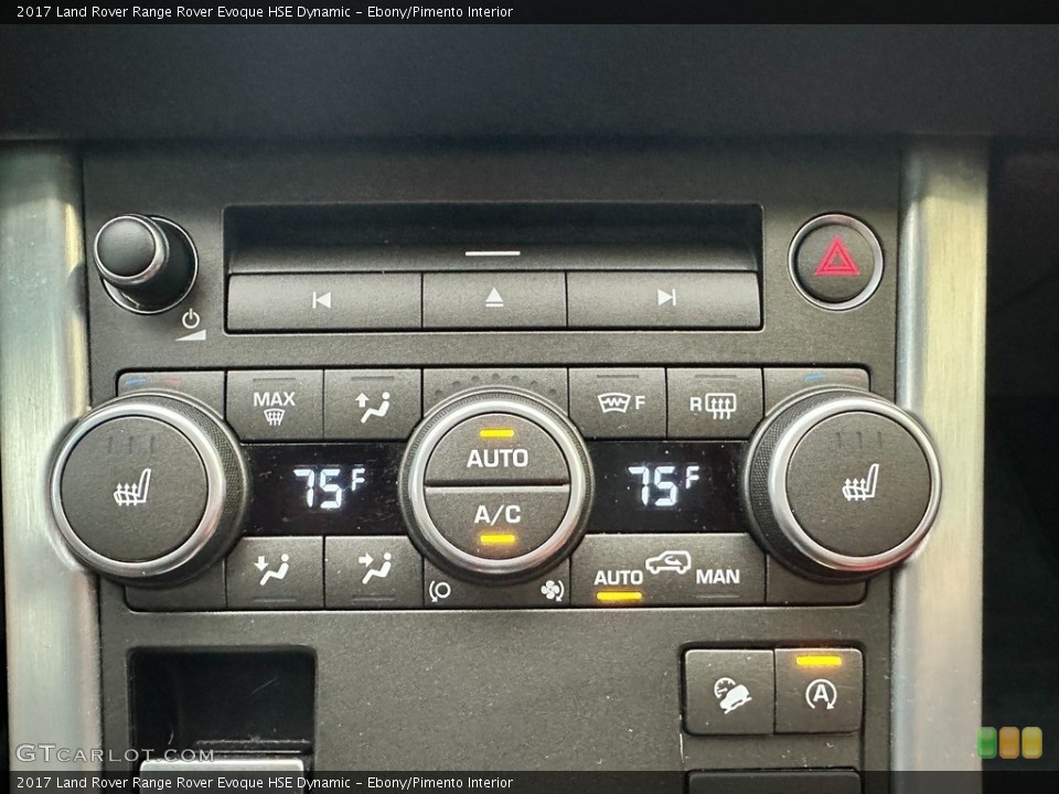 Ebony/Pimento Interior Controls for the 2017 Land Rover Range Rover Evoque HSE Dynamic #145501750