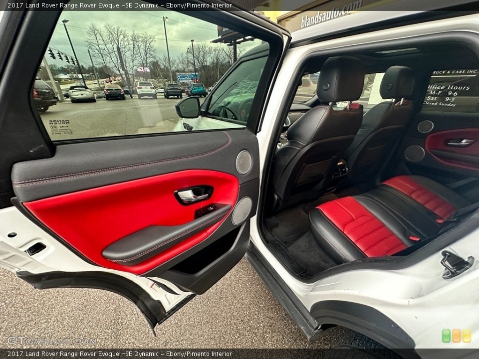 Ebony/Pimento Interior Rear Seat for the 2017 Land Rover Range Rover Evoque HSE Dynamic #145501984