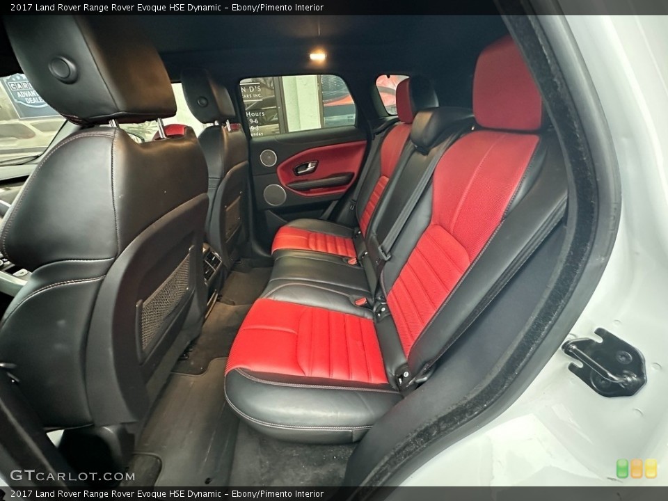 Ebony/Pimento Interior Rear Seat for the 2017 Land Rover Range Rover Evoque HSE Dynamic #145502002