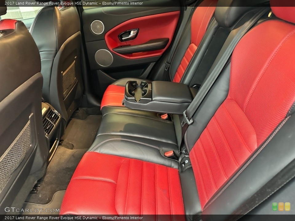 Ebony/Pimento Interior Rear Seat for the 2017 Land Rover Range Rover Evoque HSE Dynamic #145502020