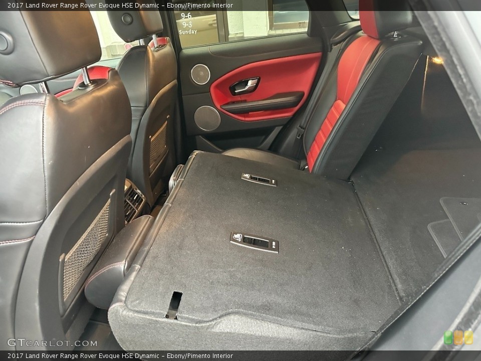 Ebony/Pimento Interior Rear Seat for the 2017 Land Rover Range Rover Evoque HSE Dynamic #145502038