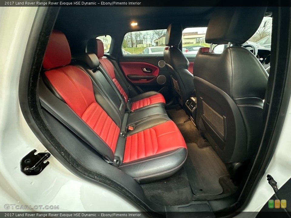 Ebony/Pimento Interior Rear Seat for the 2017 Land Rover Range Rover Evoque HSE Dynamic #145502203